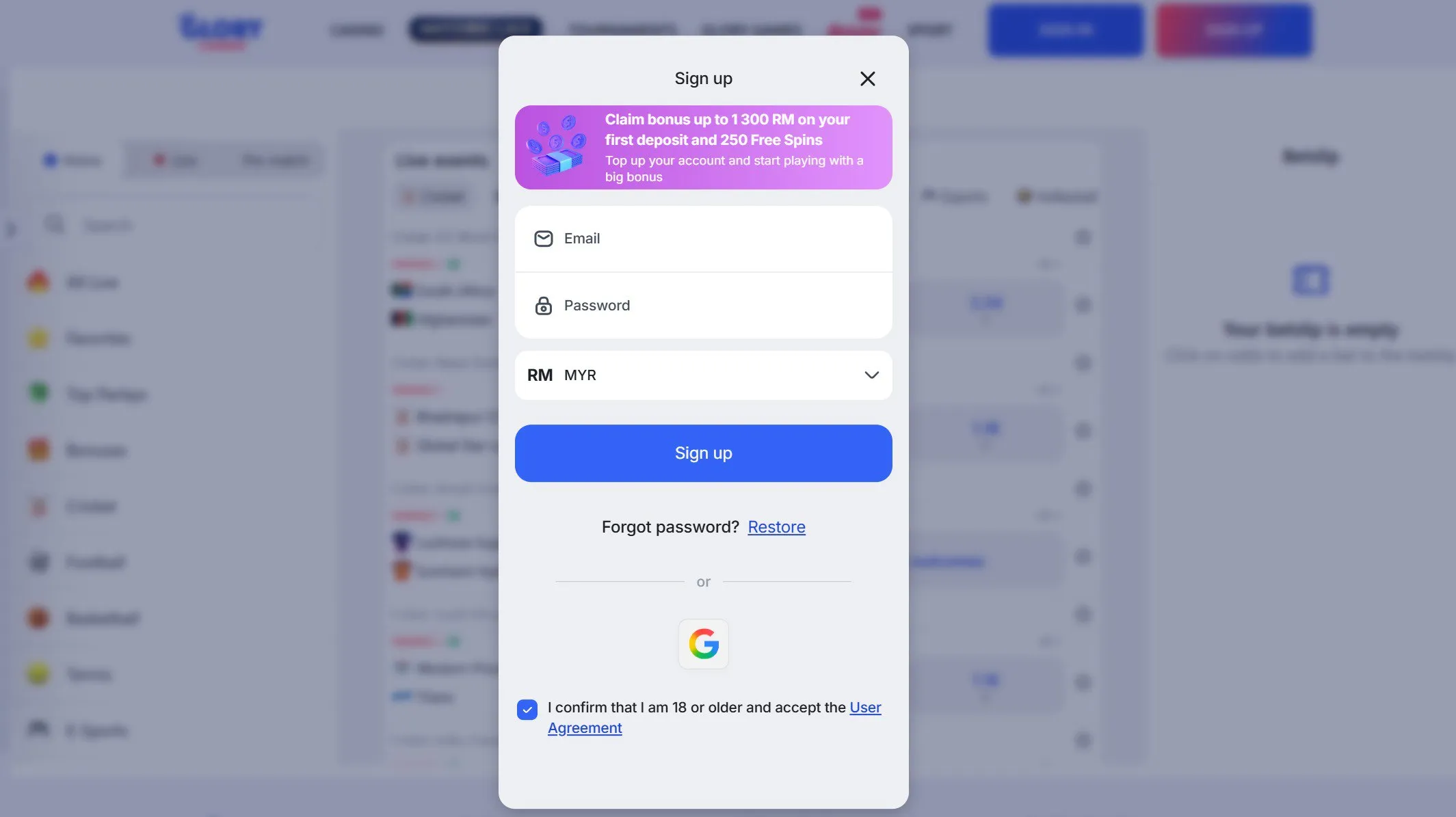 How to Activate Your Glory Casino Promo Code